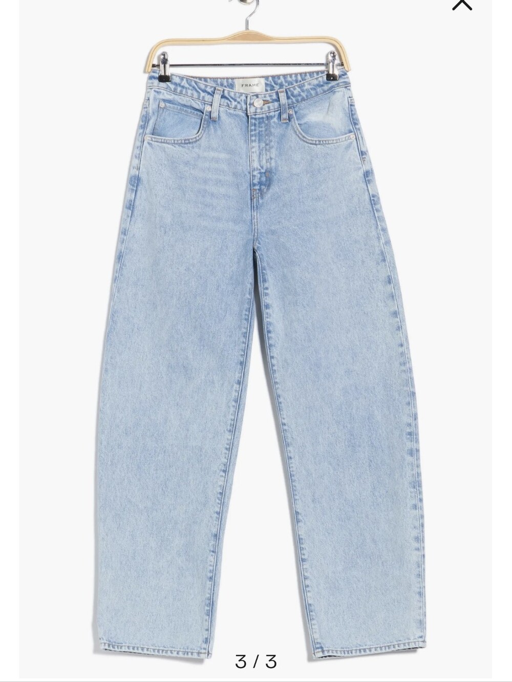 Frame High Waist Barrel Jeans Size 23
